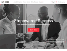 Tablet Screenshot of ivyexec.com